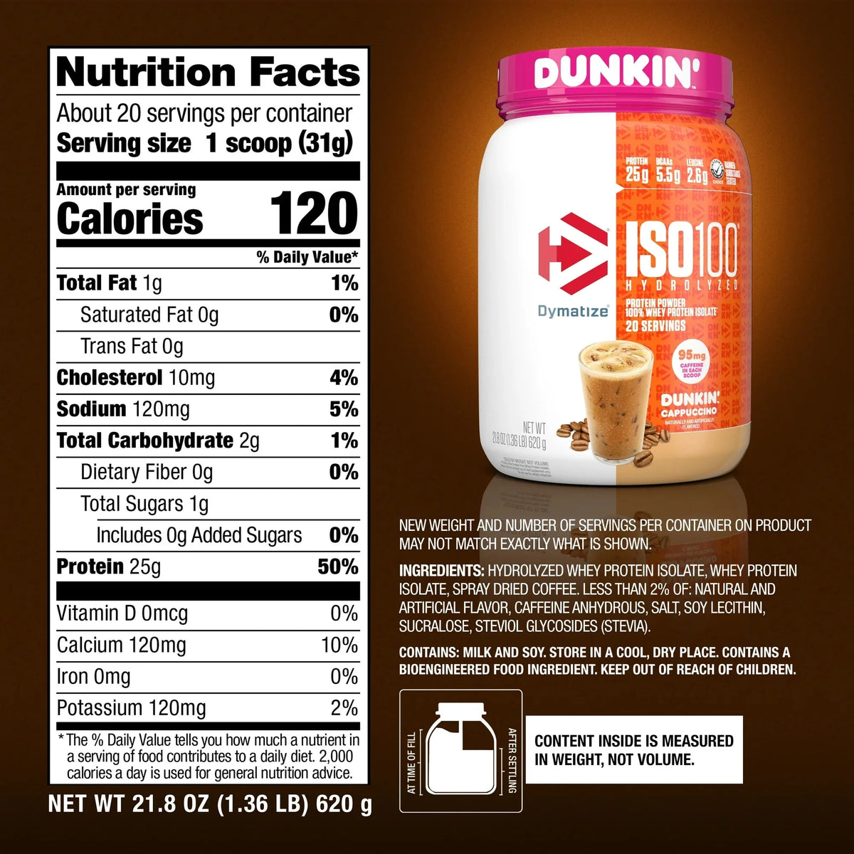Dymatize ISO 100 Hydrolized Protein Powder