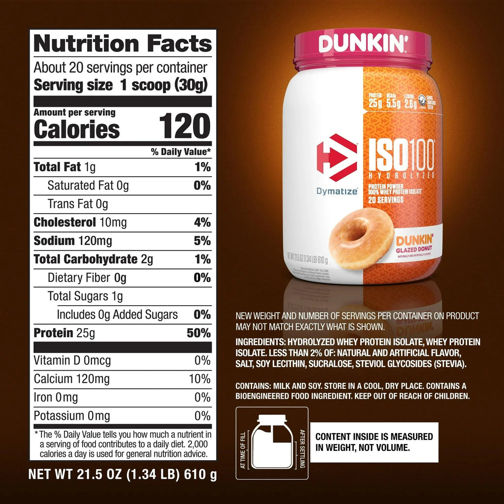 Dymatize ISO 100 Hydrolized Protein Powder